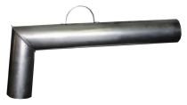 Труба самоварная дл.60 см  Д 75 мм 90 гр (оцинк)