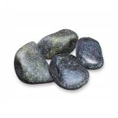 Камни для бани и сауны - серпентинит обвалованный фр.60-120мм (ведро 10кг)