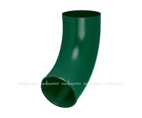 Отвод трубы зеленый  RAL 6005 (90/125) aquAsystem *