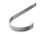 Кронштейн желоба металлический,(длинный) белый ПВХ (Технониколь)